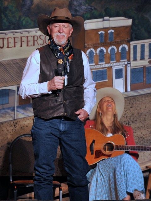 Pic of Terry Nash & Joyce Woodson Colorado Cowboy Poetry Gathering Golden Colorado